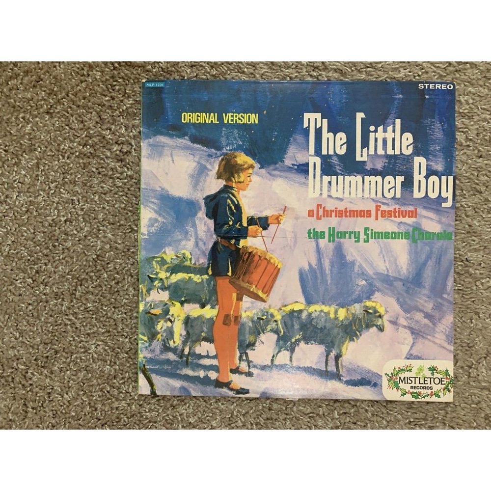 The HARRY SIMEONE CHORALE - The Little Drummer Boy Stereo MLP-1201 Vinyl LP 1973
